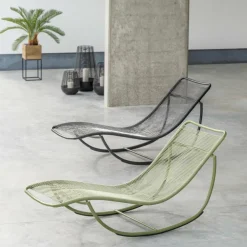 ACAPULCO Chaise Longue Basculante Noir