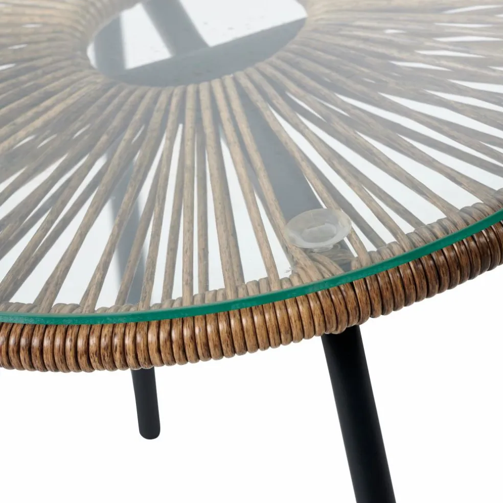 ACAPULCO Chaise Lounge Set De 2 Sable