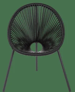 ACAPULCO Chaise Pour Enfants Noir