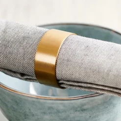 ALU GOLD Rond De Serviette Doré