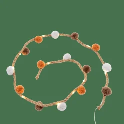 BASIL Guirlande Lumineuse Diverses Couleurs, Blanc, Brun, Terre Cuite