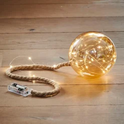 BLOXEM Boule Déco Avec 21 LEDs Doré