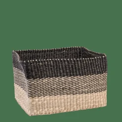 BOBO Panier Tiroir Noir, Naturel