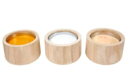 CITRONELLA WOOD Bougie De Jardin Beige