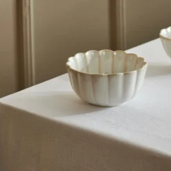 DAHLIA Assiette Blanc