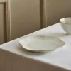DAHLIA FLOWER Assiette Blanc