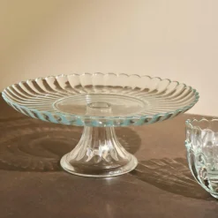 DAHLITA Plat à Gâteau Transparent