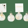 DRY FLOWER Porte-noms Set De 4 Transparent