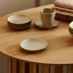 EARTH MARL Assiette Crème