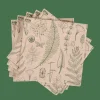 ECO NATURE Set De 20 Serviettes Multicolore