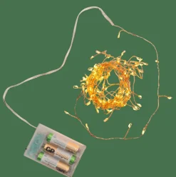 ELLI Guirlande Lumineuse Avec 100 LEDS Cluster Cuivre