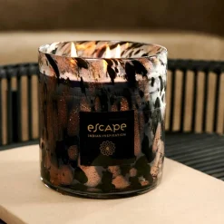 ESCAPE INDIAN INSPIRATION Bougie Parfumée Noir, Cuivre, Multicolore