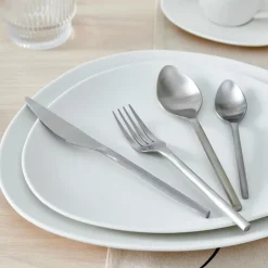 ETNA SATIN Couverts 16 Pièces Argent
