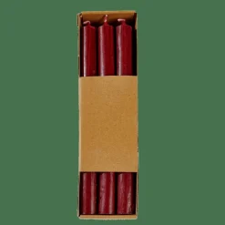 FINA Bougies Set De 6 Bordeaux