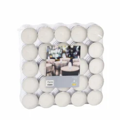 FLAME Bougies Maxi Chauffe-plat Blanc