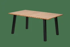 FORMAX Table De Jardin Avec Pieds Natural/noir