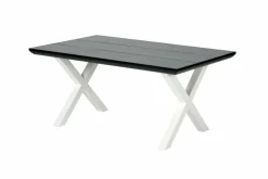 FORMAX Table De Jardin Avec Pieds X Noir/blanc