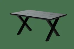 FORMAX Table De Jardin Avec Pieds X Noir/blanc