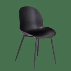 FREYA Chaise De Salle à Manger Noir
