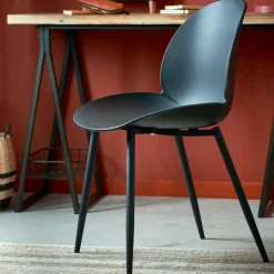 FREYA Chaise De Salle à Manger Noir