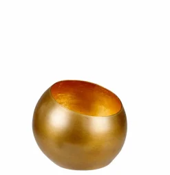 GIMINI Support Bougie Chauffe-plat Doré