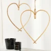 HEART Décoration à Suspendre Naturel