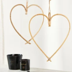 HEART Décoration à Suspendre Naturel