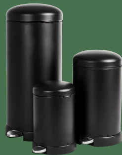 INDUSTRIA Poubelle à Pédale 27 L Noir