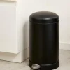 INDUSTRIA Poubelle à Pédale 12 L Noir
