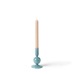 ISA Bougeoir Opale Bleue Bleu