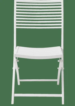 JESSE Chaise Pliante Blanc, Beige