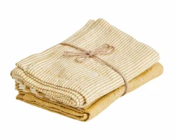 LAURENT Torchon Set De 3 Brun