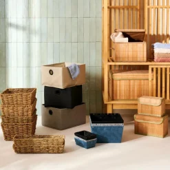 LINOLUX Panier De Rangement Beige