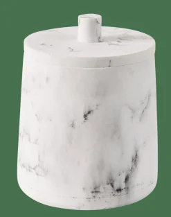 LUNA Boîte à Coton Avec Couvercle Blanc