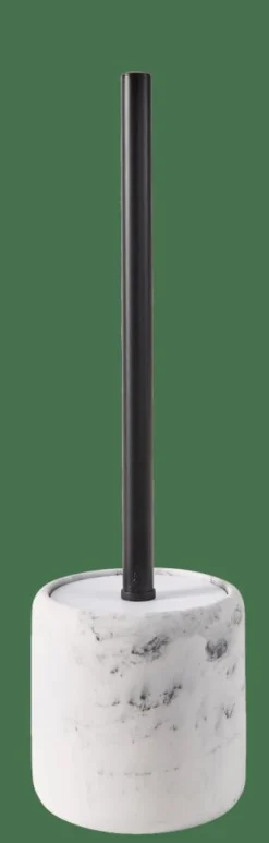 LUNA Brosse WC Avec Support Noir, Blanc