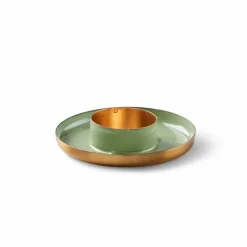 LUZ Support Bougie Chauffe-plat Brun