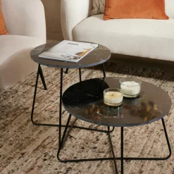MARBO Table D'appoint Noir
