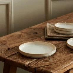 MINERAL MARBLE Assiette Blanc