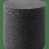 MOON Boîte à Coton Avec Couvercle Gris Foncé