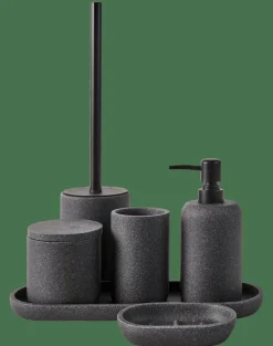 MOON Distributeur De Savon Noir, Gris Foncé