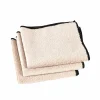 MULTI Chiffon Microfibre Set De 3 Noir