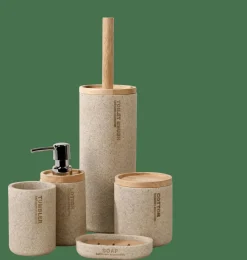 NEW RESIN Brosse WC Avec Support Naturel
