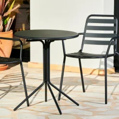 OLAV Table Bistrot Noir