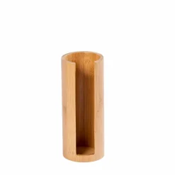ORGANOO Porte-cotons-tiges Transparent, Naturel