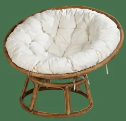 PAPASAN Chaise Lounge Naturel, Blanc Cassé