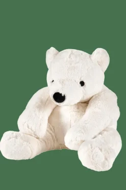 POLA Ours Blanc Peluche Blanc