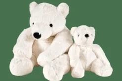 POLA Ours Blanc Peluche Blanc