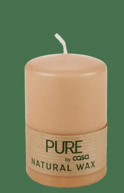 PURE Bougie Cylindrique Beige