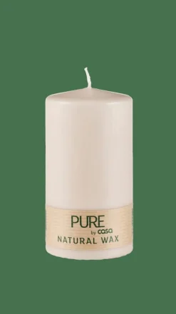 PURE Bougie Cylindrique Brun Clair