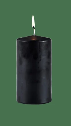 PURE Bougie Cylindrique Noir